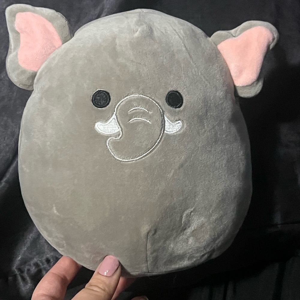 gray squishmallow elephant